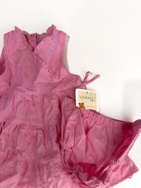 Pink Baby Dress with Matching Bloomers